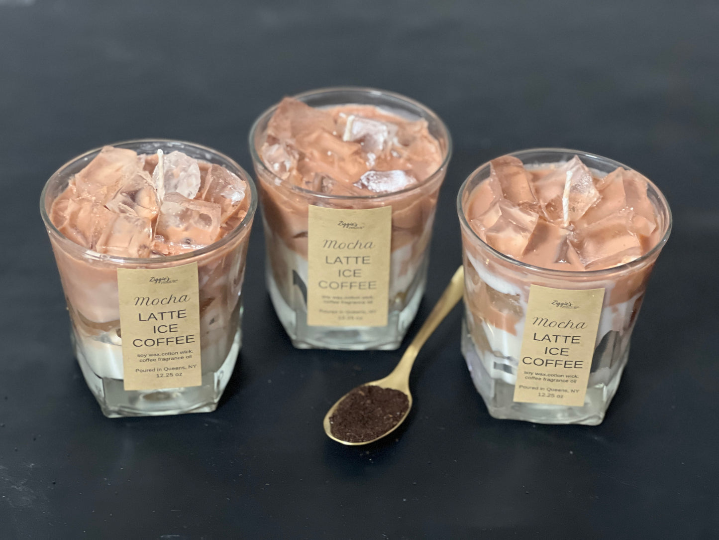 Mocha Latte Ice Coffee Soy & Gel Wax Candle