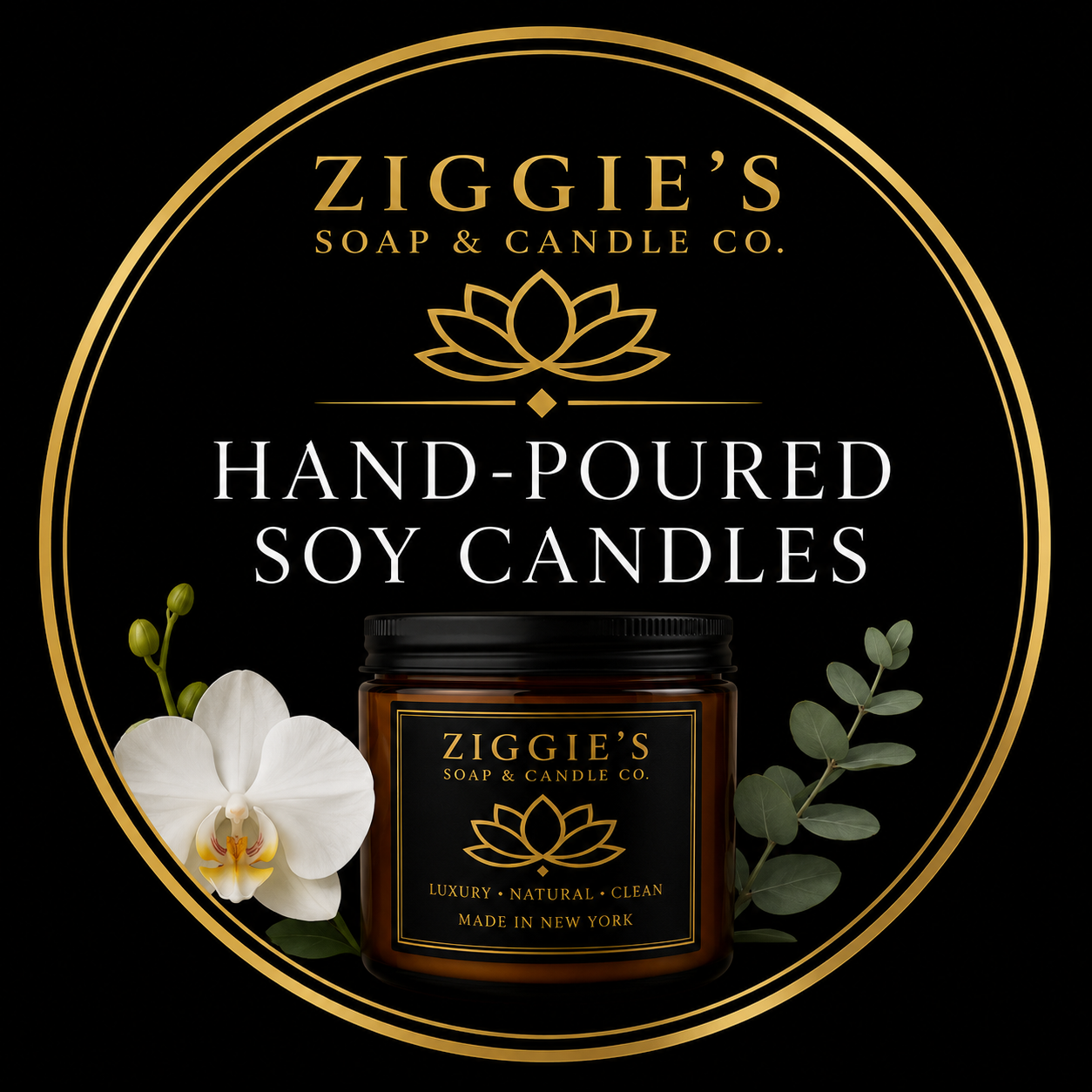 Three -4 oz Soy Wax Candles Bundle
