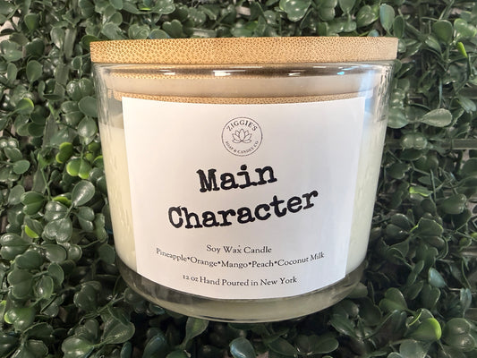 12 oz Soy Wax Candle -Main Character